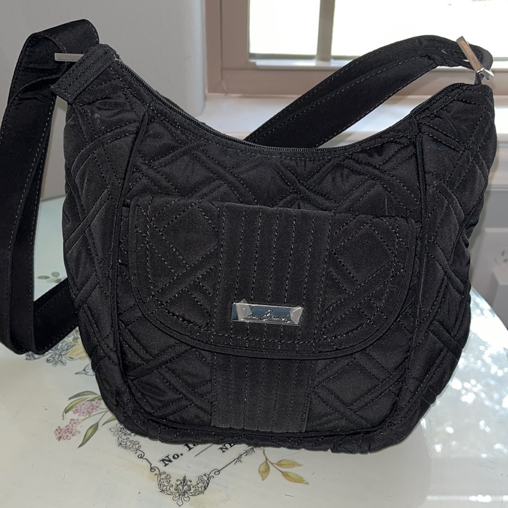 Vera Bradley black shoulder purse